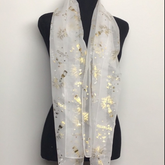 Women fashion celebrate scarf 1115 NIP - Picture 5 of 5